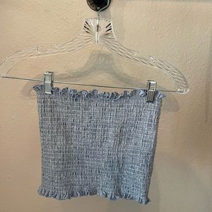 Brandy Melville/John Galt Tube Top. Color: Blue. Size: OS.